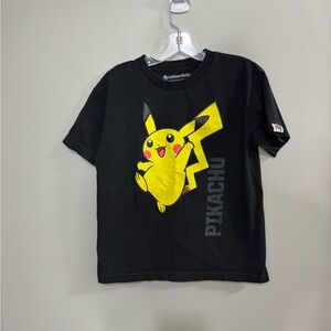 Boy's Pokémon Center 2011 Pikachu Double Sided Graphic Short Sleeve Tee. Size L